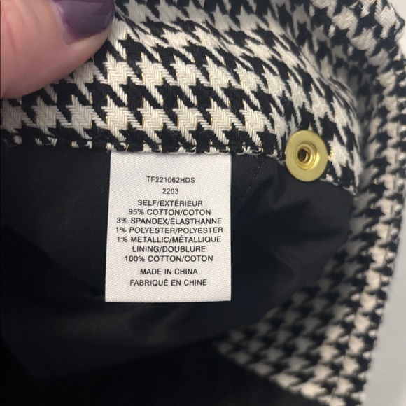 Derek Lam 10 Crosby Houndstooth cotton-blend tweed flared trousers SZ 16 NWT - Picture 6 of 15